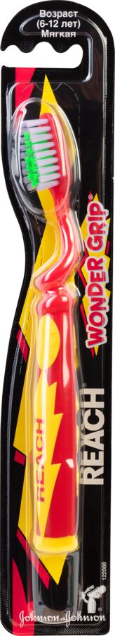 020502 REACH Wonder Grip зубная щетка детская 6-12 лет
