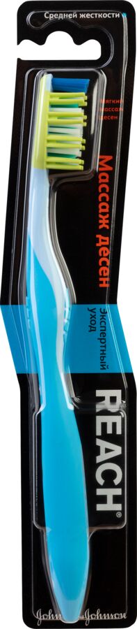 483550 REACH Dual effect Массаж дёсен зубная щетка средней жесткости