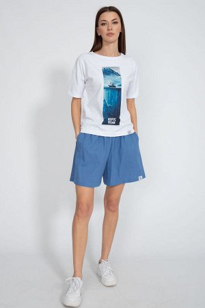 Футболка Футболка Kivviwear 4026/109 белый 
Состав: Хлопок-92%; Эластан-8%;
Сезон: Весна
Рост: 170

Джемпер свободного кроя. Удлиненный рукав, с подворотом. Принт методом термопереноса, цифровая печа