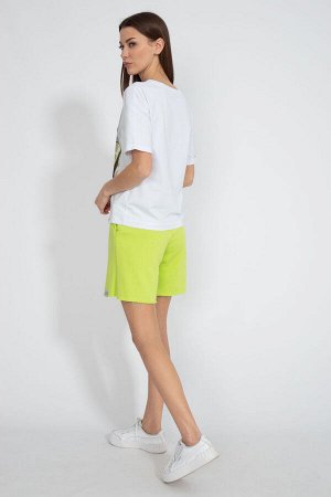 Футболка Футболка Kivviwear 4026/106 белый 
Состав: Хлопок-92%; Эластан-8%;
Сезон: Весна
Рост: 170

Джемпер свободного кроя. Удлиненный рукав, с подворотом. Принт методом термопереноса, цифровая печа