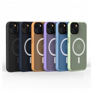 NEW ! Силиконовый матовый чехол для Iphone PREMIUM MagSafe Color Magnetiс 14 Series