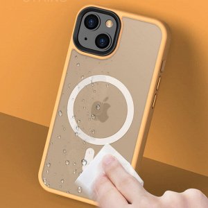 NEW ! Силиконовый матовый чехол для Iphone PREMIUM MagSafe Color Magnetiс 14 Series