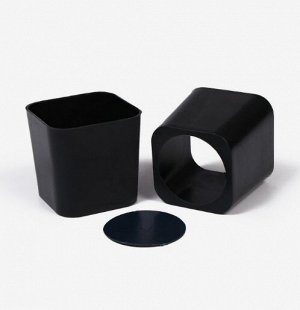 Горшок для рассады, 300 мл, чёрный, 5 шт