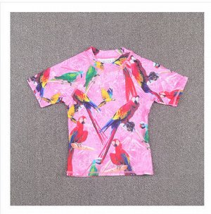 Кофта для плавания солнцезащитная  с коротким рукавом
