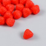 Декор для творчества PVC «Ягода клубника», набор 20 шт., 1x1x0.6 см