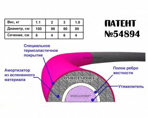 ONHILLSPORT Массажный обруч &quot;Heavy Hoop&quot;   900 мм, вес 3 кг