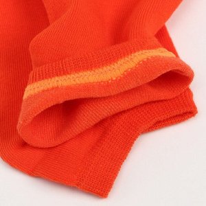 Носки короткие неон, цвет оранжевый