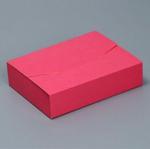 Коробка складная конверт 16 х 12 х 4 см Розовая