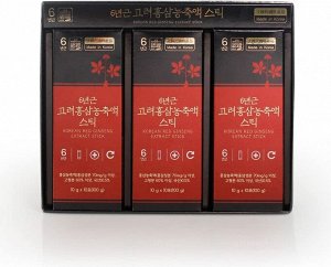 Jungwon Красный корейский женшень 6-летней выдержки Ginseng 6-Year-Old Korean Red Ginseng Concentrate, 30 стик