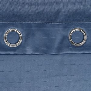 Штора портьерная Этель "Штрихи" цвет синий, на люверсах 270х300 см, 100% п/э