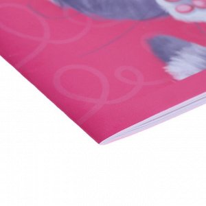 Альбом для рисования А4, 12 листов на скрепке "Котёнок", обложка мелованная бумага 120 г/м?, внутренний блок офсет 100 г/м?