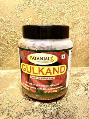 Джем из лепестков роз Гульканд, 500 г, Патанджали; Gulkand, 500 g, Patanjali