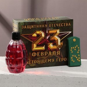 Подарочный набор косметики «23 Февраля», гель для душа 250 мл и мыло, HARD LINE