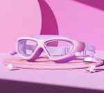 Очки для плавания для девочек, цвет фиолетовый