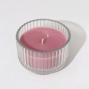 Набор свечей ИКЕА БЛОМДОРФ в стакане, пион 603.705.26 розовый 1 шт. цветочный