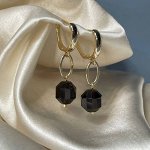 Серьги из Раухтопаза (Бразилия)