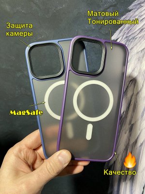 NEW ! Силиконовый матовый чехол для Iphone PREMIUM MagSafe Color Magnetiс 14 Series