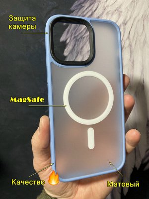 NEW ! Силиконовый матовый чехол для Iphone PREMIUM MagSafe Color Magnetiс 14 Series
