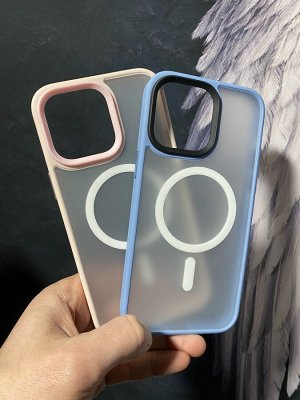 NEW ! Силиконовый матовый чехол для Iphone PREMIUM MagSafe Color Magnetiс 14 Series