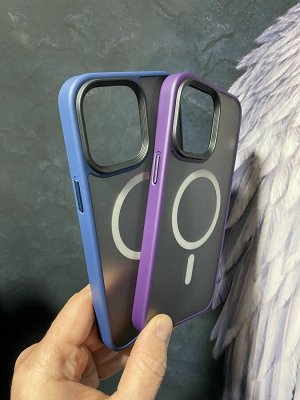 NEW ! Силиконовый матовый чехол для Iphone PREMIUM MagSafe Color Magnetiс 14 Series