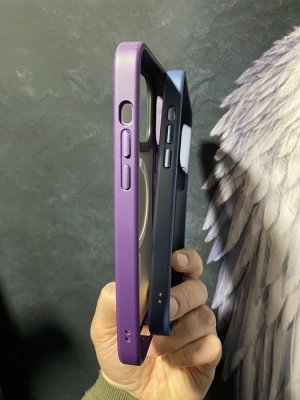 NEW ! Силиконовый матовый чехол для Iphone PREMIUM MagSafe Color Magnetiс 14 Series