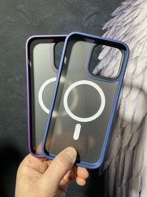 NEW ! Силиконовый матовый чехол для Iphone PREMIUM MagSafe Color Magnetiс 14 Series