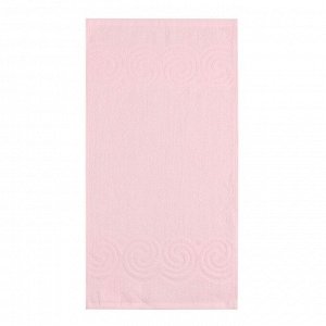 Полотенце махровое Love Life Border, 70х130 см, цвет розовый, 100% хлопок, 380 гр/м2