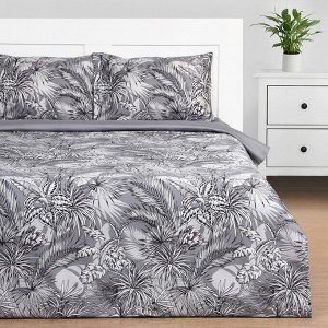 Постельное бельё Этель 2 сп Tropical vibes, 175х215 см, 200х220 см, 50х70 см -2 шт, мако-сатин 114г/м2