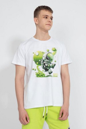 Футболка Футболка Kivviwear 1010/26 белый 
Состав: Хлопок-92%; Эластан-8%;
Сезон: Весна
Рост: 170

Джемпер мужской классического кроя. Принт методом термопереноса, цифровая печать. Ткань кулирная гла