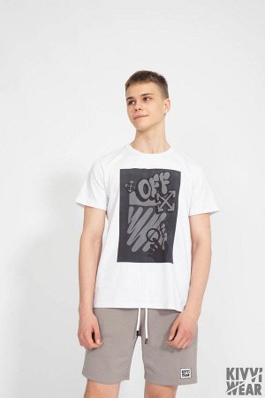 Футболка Футболка Kivviwear 1010/27 белый 
Состав: Хлопок-92%; Эластан-8%;
Сезон: Весна
Рост: 170

Джемпер мужской классического кроя. Принт методом термопереноса, цифровая печать. Ткань кулирная гла