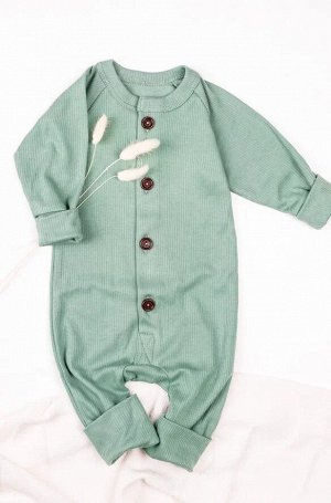 Комбинезон на пуговицах детский AMAROBABY Fashion, зеленый