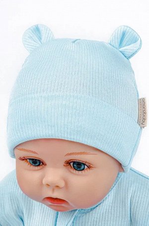 Комбинезон детский с шапочкой AMAROBABY Fashion, голубой