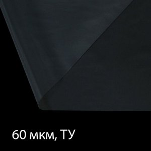 Плёнка полиэтиленовая, толщина 60 мкм, 3x100 м, рукав (1.5 мx2), прозрачная, 1 сорт, Эконом 50 %, Greengo