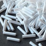 Стеклярус Тохо 9 мм 0121 белоснежный