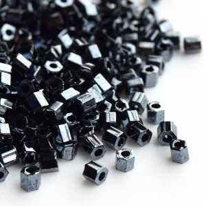 Бисер Тохо Hexagon 11/0 0081 гематит
