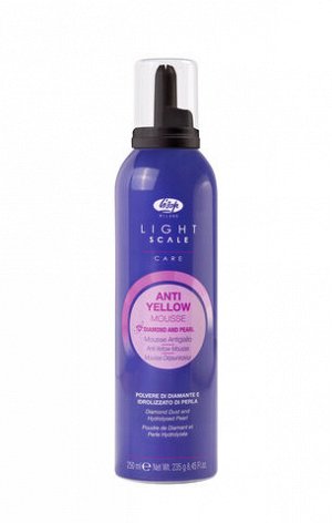 Мусс для осветленных, мелированных и седых волос – “Light Scale Care Anti Yellow Mousse” 250  мл