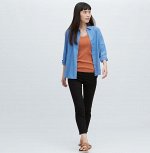 UNIQLO - укороченные леггинсы с высокой посадкой - 09 BLACK