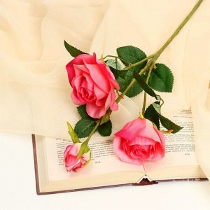 Цветы искусственные "Роза Глория" 8х48 см, малиновый