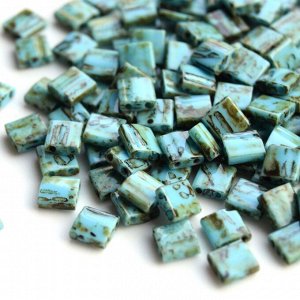 Бисер Тила Миюки TL-4514 Opaque Picasso Seafoam Green