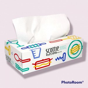 Бумажные кухонные полотенца в коробке Crecia "Scottie" двухслойные 75 шт