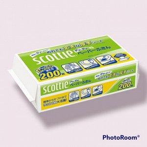 Многоразовые бумажные кухонные полотенца Crecia "Scottie" двухслойные 200 шт