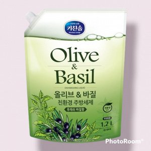 Жидкость Olive & Basil для мытья посуды «Mukunghwa» 1,2 л