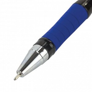 Ручка шариковая масляная с грипом BRAUBERG Model-XL PRO, СИНЯЯ, узел 0,5 мм, линия 0,25 мм, 143249