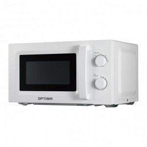 Микроволновая печь OPTIMA MO-2023W (20л, 700Вт,механич.ПУ, ручка д/откр.дверцы, 5 ур.мощн.,белая)