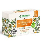 SYNERGETIC Натуральное туалетное мыло «Масло мяты и апельсин», 90 г
