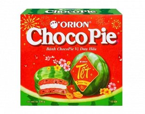 Пирожное со вкусом арбуза Orion ChocoPie Watermelon / Пироженое Орион Чокопай 336 гр