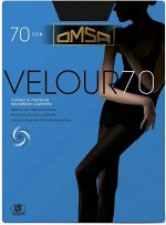 Колготки OMSA VELOUR 70 Nero, размер 3 микрофибра с лайкрой
