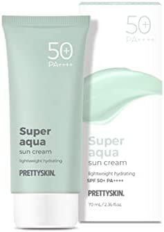 Pretty Skin Увлажняющий солнцезащитный крем SPF50+PA++++ Super Aqua Sun Cream