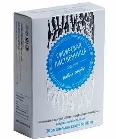 Лиственница сибирская подсочка.Новые сосуды капс 30*0,5гр