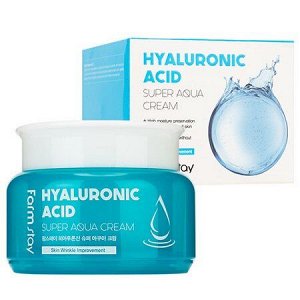 Farm Stay Крем для лица с гиалуроновой кислотой Cream Hyaluronic Acid Super Aqua, 100 мл